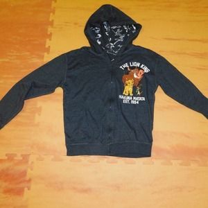 5/$30 Disney The Lion KIng Reversible Zip light jacket Md